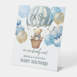 Expositor En L Firma de bienvenida de Baby Shower de espera parci