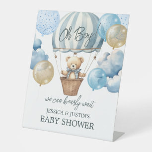 Expositor En L Firma de bienvenida de Baby Shower de espera parci
