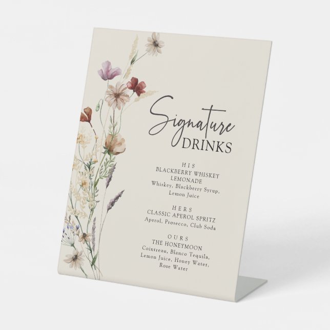 Expositor En L Firma rústica para boho bebe Rótulo peatonal (Anverso)