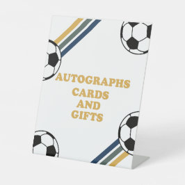 Expositor En L Firmas de cumpleaños de fútbol Autografos