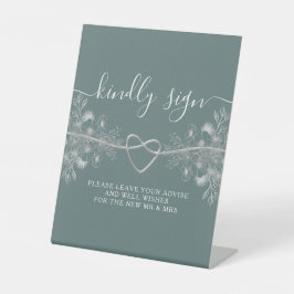 Expositor En L Firme amablemente la boda