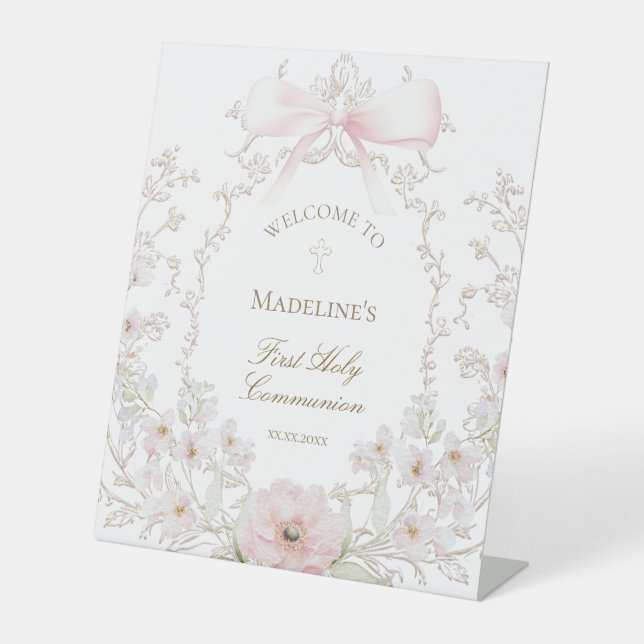 Expositor En L First Communion girl welcome (Anverso)