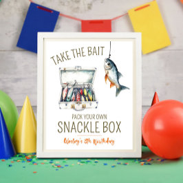Expositor En L Fishing Themed Birthday Party Snackle Box
