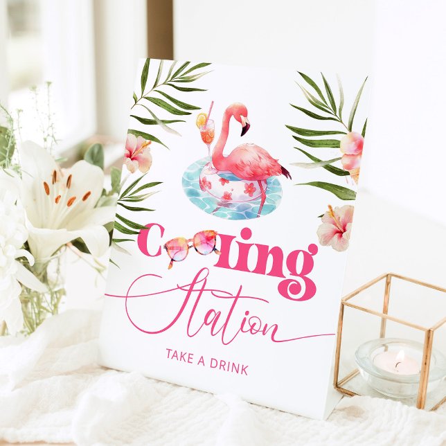 Expositor En L Flamingo de fiesta de cumpleaños de Pool de la est (Subido por el creador)