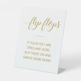Expositor En L Flip Flops de oro baila más Boda