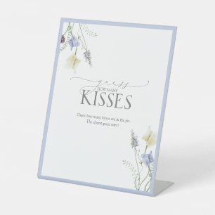Expositor En L Flor azul turquesa cuántos besos