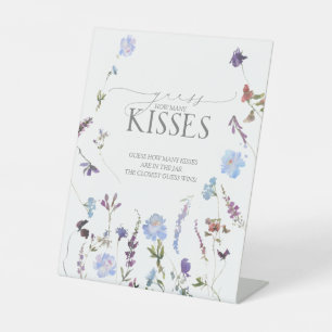 Expositor En L Flor azul turquesa cuántos besos