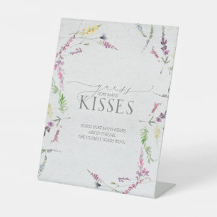 Expositor En L Flor de flores silvestres Floral cuántos besos