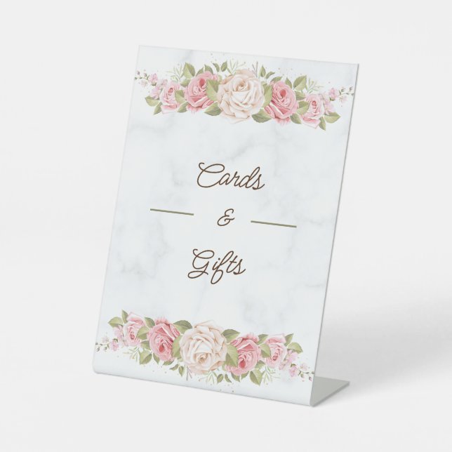 Expositor En L Flor Rosa elegante (Anverso)