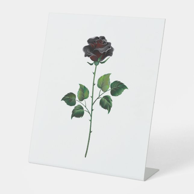 Expositor En L Flor rosa negra (Anverso)