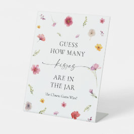 Expositor En L Flor silvestre ducha de novias adivina cuántos bes