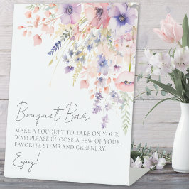 Expositor En L Flor silvestre Make A Bouquet Flower Bar