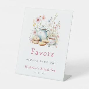 Expositor En L Floral Bridal Shower Tea Party Favor