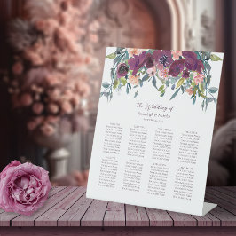 Expositor En L Floral elegante | Boda Purple Garland