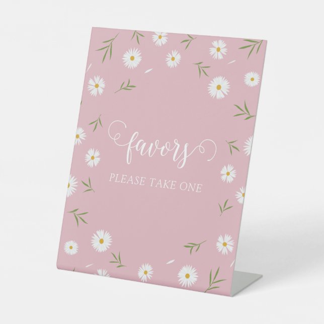 Expositor En L Floral Garden Bridal Shower Favors Please Take One (Anverso)