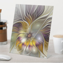 Expositor En L Floral moderno fractal abstracto colorido fantásti