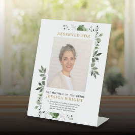 Expositor En L Floral verde reservada Ahorra Un Boda De Fotografí