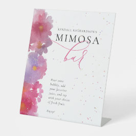 Expositor En L Floral Watercolor Bridal Shower