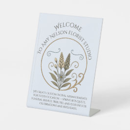 Expositor En L Floral Welcome Sign for Florists