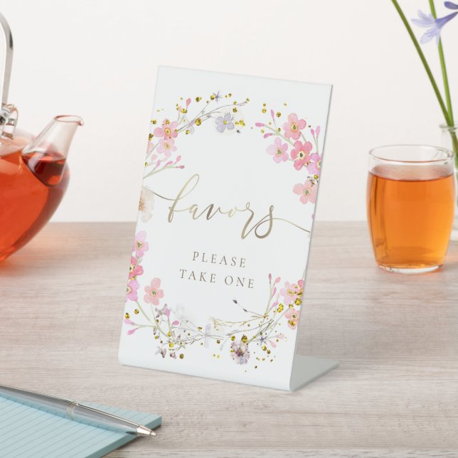 Expositor En L floral wreath favorece el signo de peatón (In Situ)