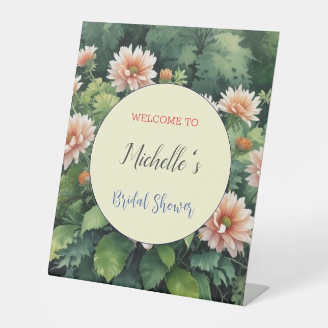 Expositor En L Flores acuáticas, suave ducha de novia (Anverso)