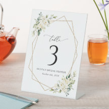 Flores blancas, flores de crema, boho, números de