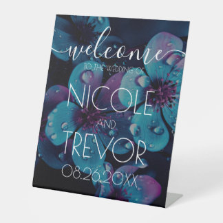 Expositor En L Flores Coloridas Negritas Personalizadas Bienvenid