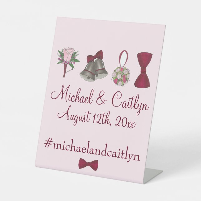 Expositor En L Flores de campanas bodas doblan las toallas person (Anverso)