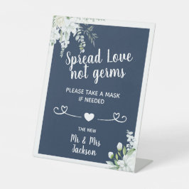 Expositor En L Flores gentiles románticas boda máscara de segurid