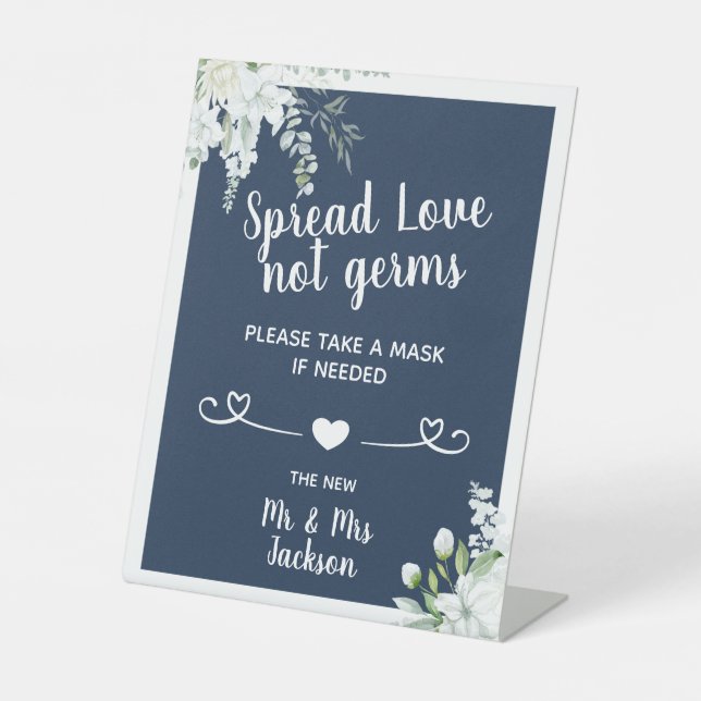 Expositor En L Flores gentiles románticas boda máscara de segurid (Anverso)