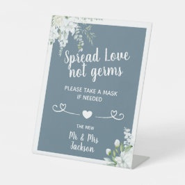 Expositor En L Flores gentiles románticas boda máscara de segurid