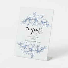 Expositor En L Flores moradas de lavanda 50 aniversario boda