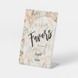 Expositor En L Flores rusticas de melocotón FAVORA Boda