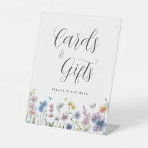 Flores silvestres Verdor Ducha de novias Tarjetas