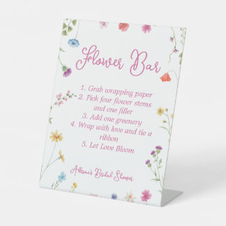 Expositor En L Flower Bar Sign