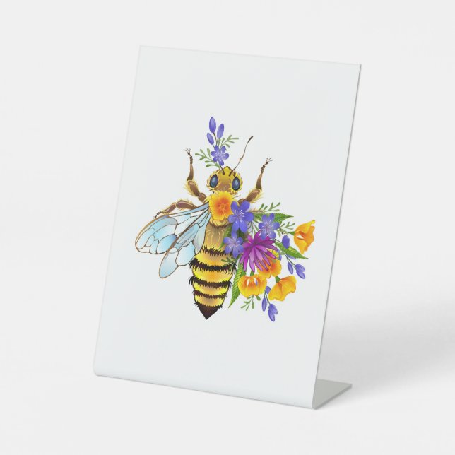 Expositor En L Flower bee with wild plants (Anverso)