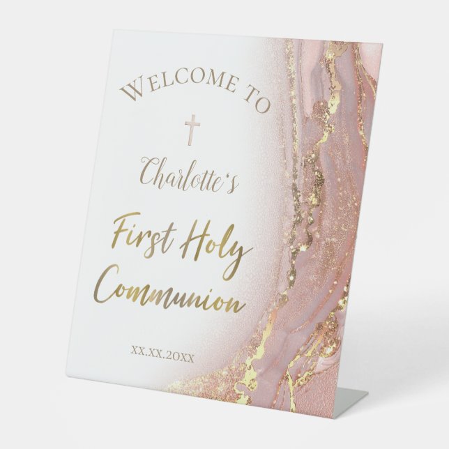 Expositor En L fluid marble | First Communion (Anverso)