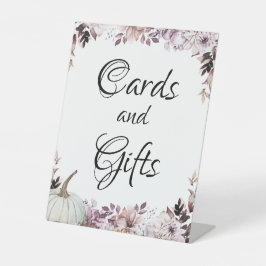 Expositor En L Foliage elegante de otoño con flores púrpura