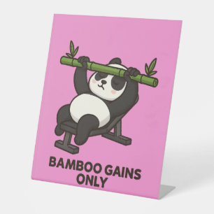Expositor En L Fondo de escritorio fuerte para Panda Workout Án