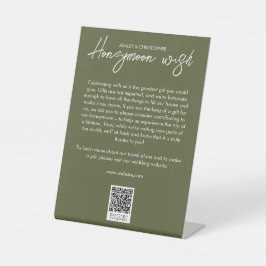 Expositor En L Fondo Mínimo Floral Botánico Moss Green Honeymoon