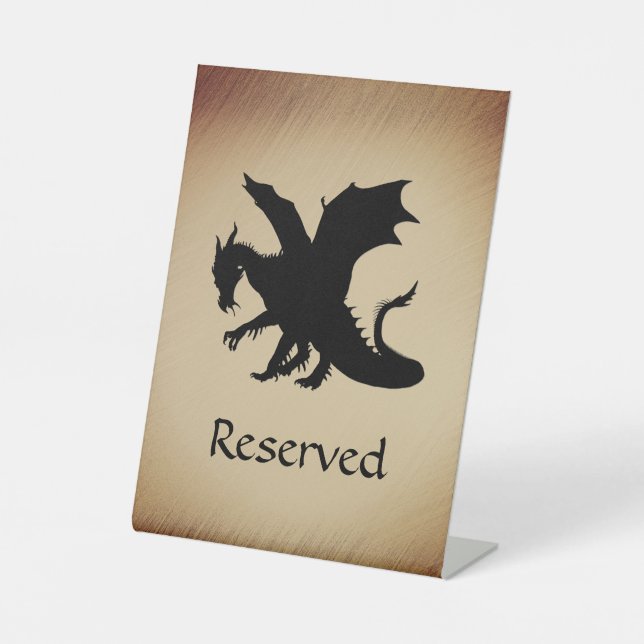 Expositor En L Fondo Rústico del Dragón Negro reservado (Anverso)