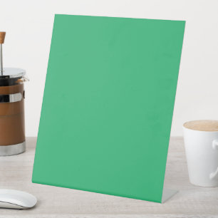Expositor En L fondo verde con borde blanco
