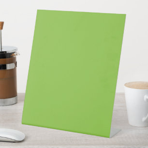 Expositor En L Fondo verde limón plano - Textura escolar