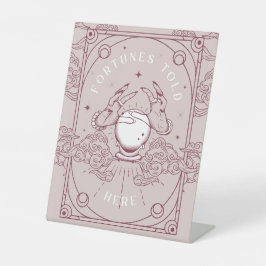 Expositor En L Fortunes contados aquí Baby Shower rosado