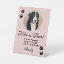 Foto de barra de galletas para perros de boda