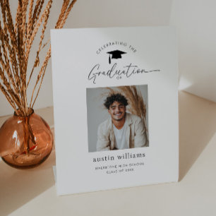 Expositor En L Foto de bienvenida a la celebración de graduación 