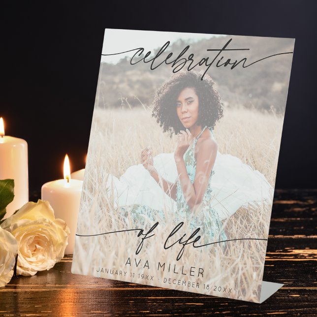 Expositor En L Foto del funeral de Life Script | Blanco (Subido por el creador)