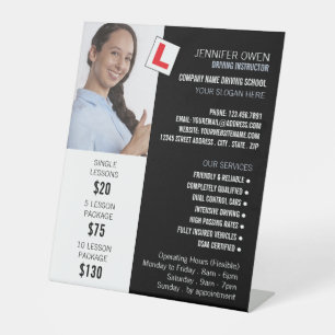 Expositor En L Foto personalizada, Escuela de Conducción, instruc