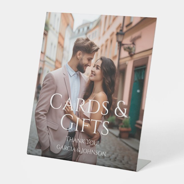 Expositor En L Foto personalizada moderna (Anverso)