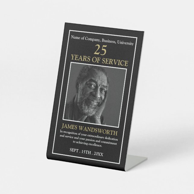 Expositor En L Foto personalizada - Premio al empleado (Anverso)